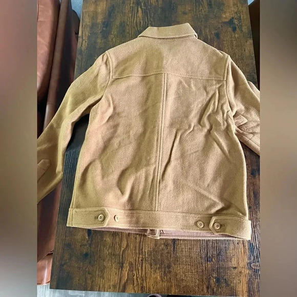 Jcrew Camel Color Shirt-jacket in stretch wool - Picture 11 of 15